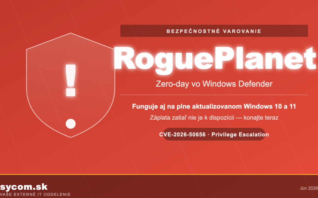 RoguePlanet: zero-day vo Windows Defender ohrozuje každé PC — záplata zatiaľ neexistuje
