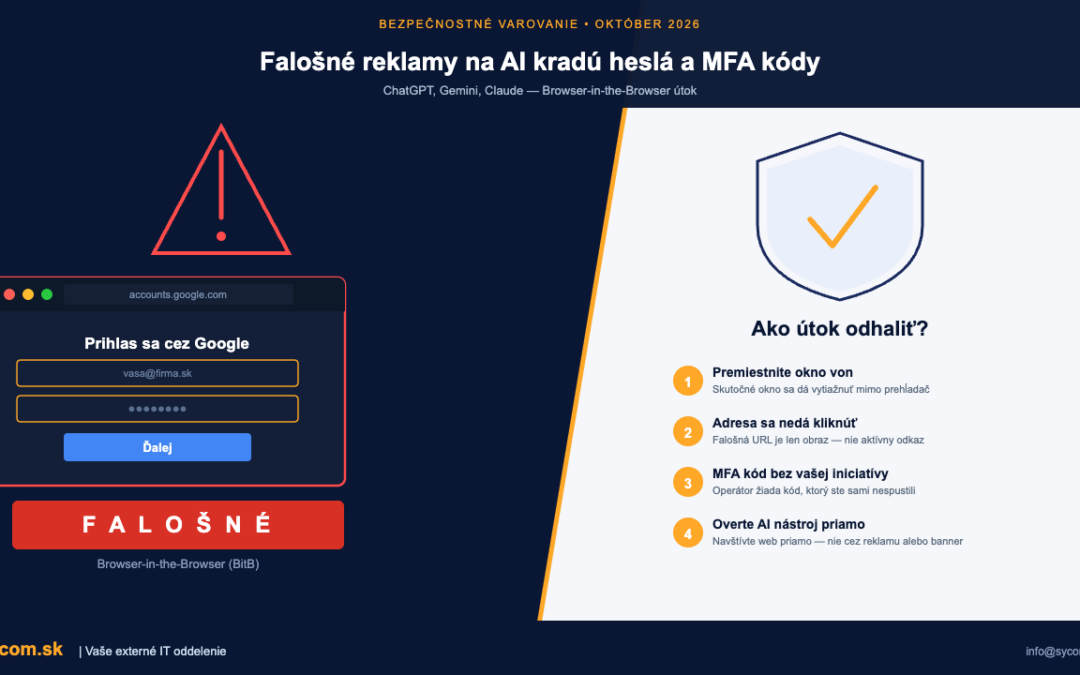 Falošné reklamy na ChatGPT a Gemini: ako odhaliť Browser-in-the-Browser útok